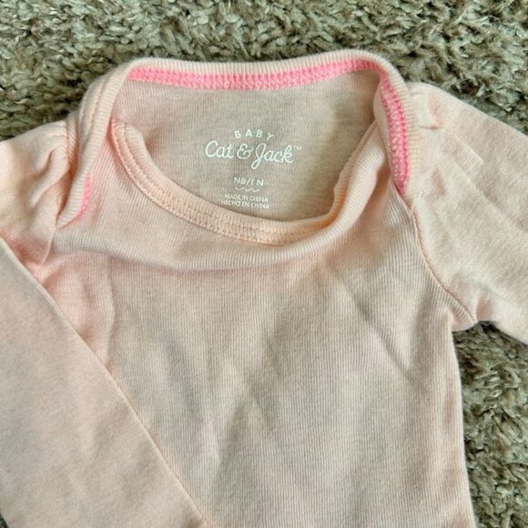 Newborn Pink & Florals Bodysuit Bundle (3-Pack) - Cat & Jack, Just One You - Picture 3 of 12